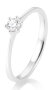 Breuning Verlobungsring weißgold 585 mit Brilliant 0,15 Ct. Größe 55