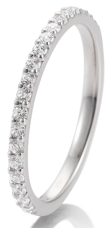 Breuning Verlobungsring weißgold 585 mit Brillianten 0,36 Ct. Größe 53