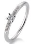 Breuning Verlobungsring weißgold 585 mit Brillianten 0,15 Ct. Größe 54