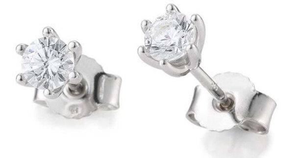 Breuning Ohrstecker weißgold 585 mit Brillianten...