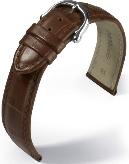 Maurice Lacroix Les Classiques Lederband Kroko imit. braun 20mm 2930-23-20-2