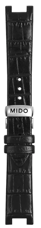 Mido Baroncelli Lady Lederband schwarz mit Schliesse 9,5mm M600014436