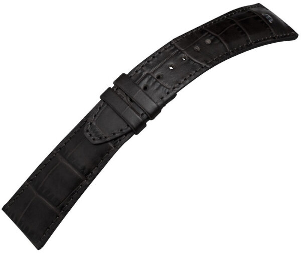 Maurice Lacroix Pontos Kroko Lederband schwarz 22mm...