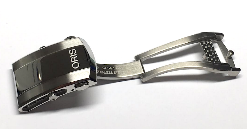 Oris Aquis Faltschließe 18mm silber poliert 07 34 18 44EB