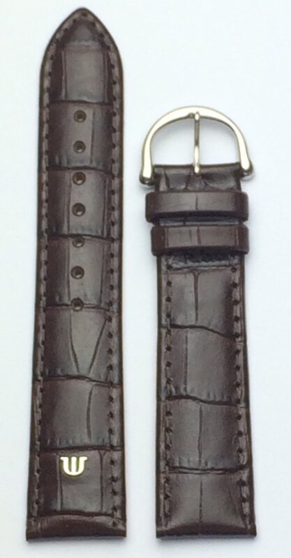 Maurice Lacroix Les Classiques Lederband Kroko imit. dunkelbraun 19mm 2930-27-19-2