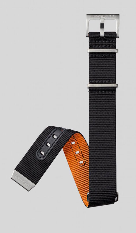 Hamilton Khaki Navy Scuba Natoband schwarz/orange H694.823.100