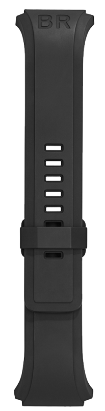 Bell & Ross BR02 Kautschukband schwarz ohne Schließe B-P-008