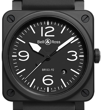 Bell & Ross Black Matte Automatik BR0392-BL-CE