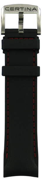 Certina Kautschukband mit roter Naht 22/20mm C603019285