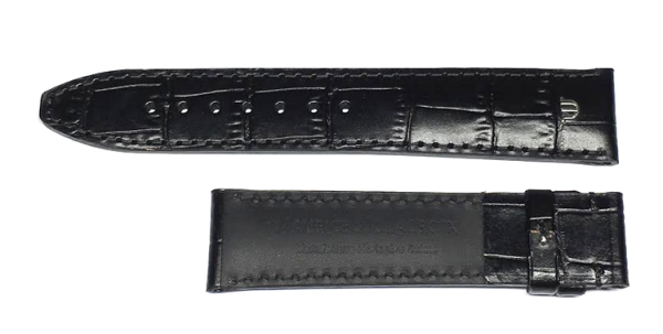 Maurice Lacroix Pontos Kroko Lederband schwarz 22mm gold...