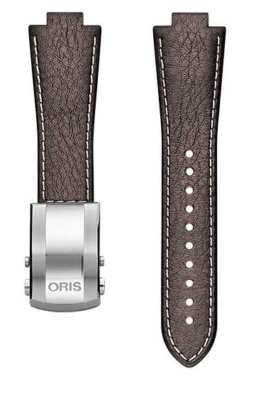 Oris Aquis Lederband dunkelbraun inkl. Schliesse 24mm 07 5 24 10EB
