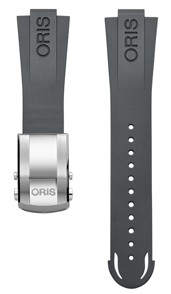 Oris Aquis Kautschukarmband grau inkl. Schliesse 24mm 07...