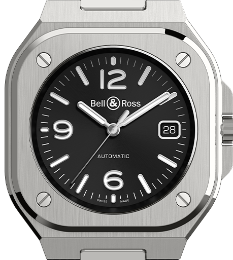 Bell & Ross BR 05 BLACK STEEL BR05A-BL-ST/SRB
