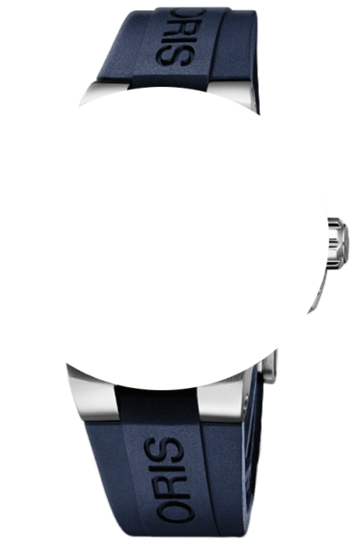 Oris Aquis Kautschukarmband blau ohne Schliesse 24mm 07 4...