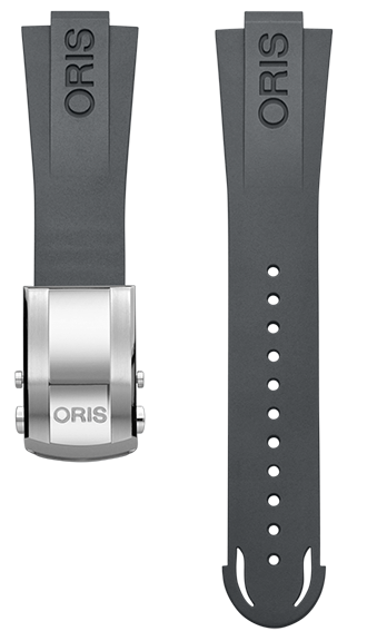 Oris Aquis Kautschukarmband grau inkl. Titan Schliesse...