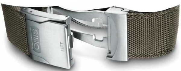 Oris Big Crown Date olive Nylonband ohne Schliesse 20mm...