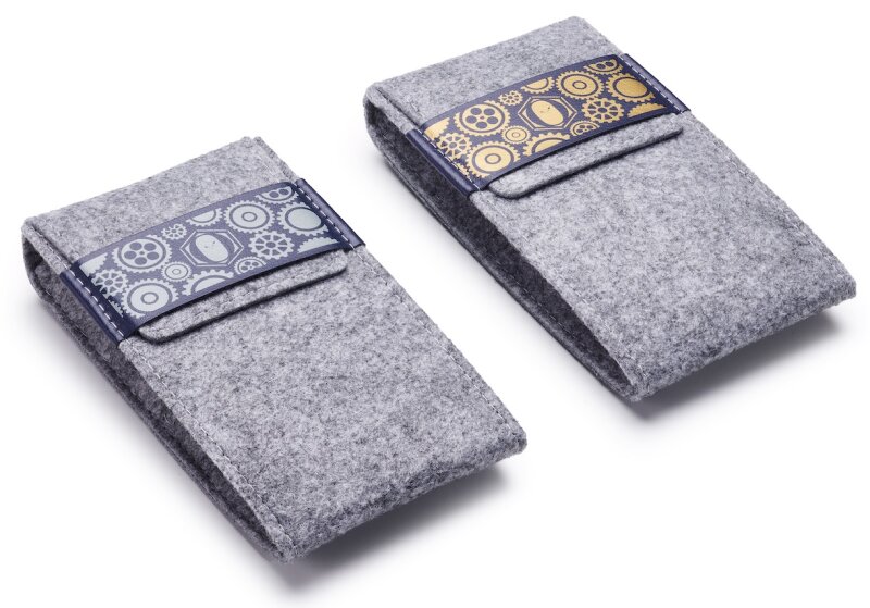 Olfert Uhrenbeutel grau meliert für Uhren