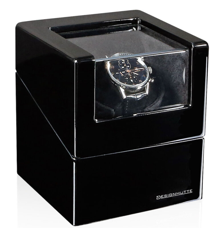 Designhütte Uhrenbeweger San Diego 1 schwarz 70005-18