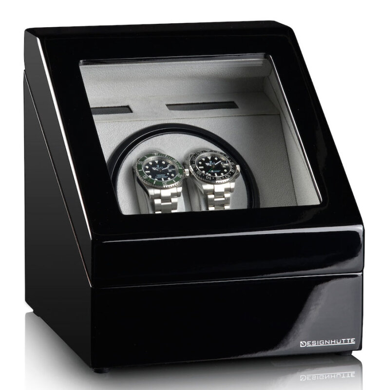 Designhütte Uhrenbeweger Monaco schwarz 70005-01