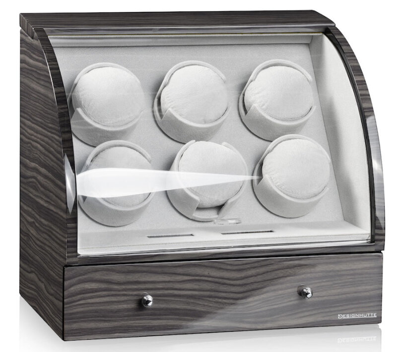 Designhütte Uhrenbeweger Basel 6 LCD Oak 70005-34