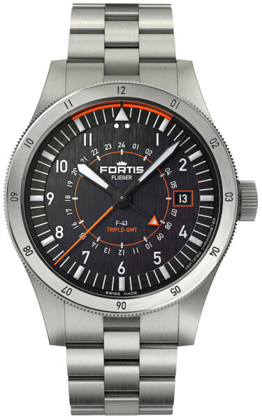 Fortis Flieger F-43 Triple-GMT F4260000