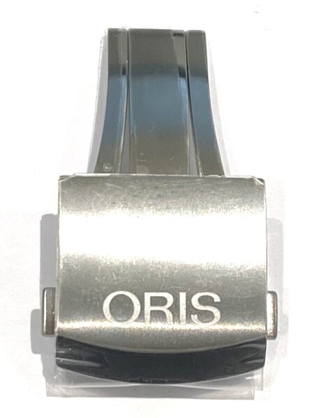 Oris Edelstahl Faltschliesse für Textilband 21mm 07...