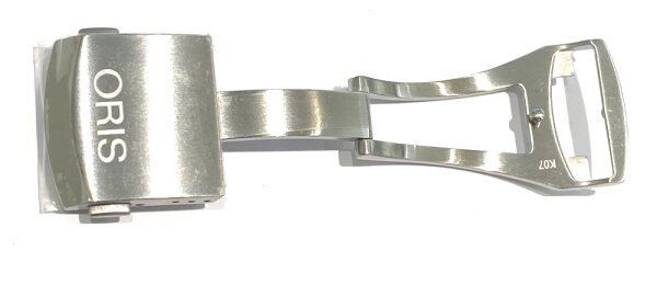 Oris Edelstahl Faltschliesse für Textilband 21mm 07...