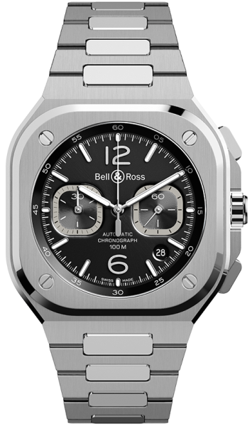 Bell & Ross BR 05 Chrono Black Steel 42mm...