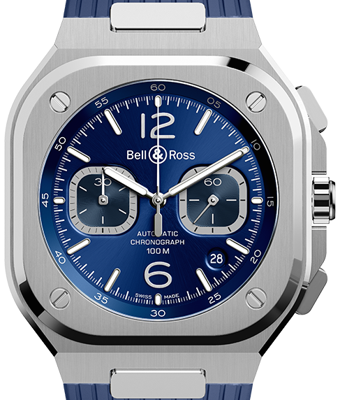 Bell & Ross BR 05 Chrono Blue Steel 42mm BR05C-BU-ST/SRB