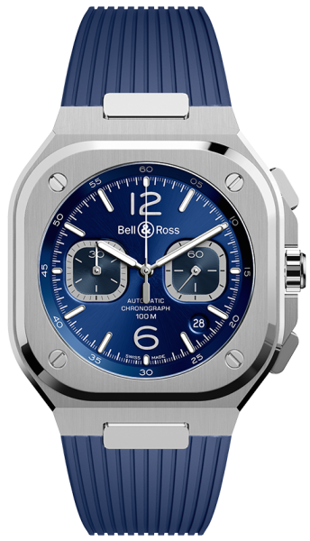 Bell & Ross BR 05 Chrono Blue Steel 42mm BR05C-BU-ST/SRB