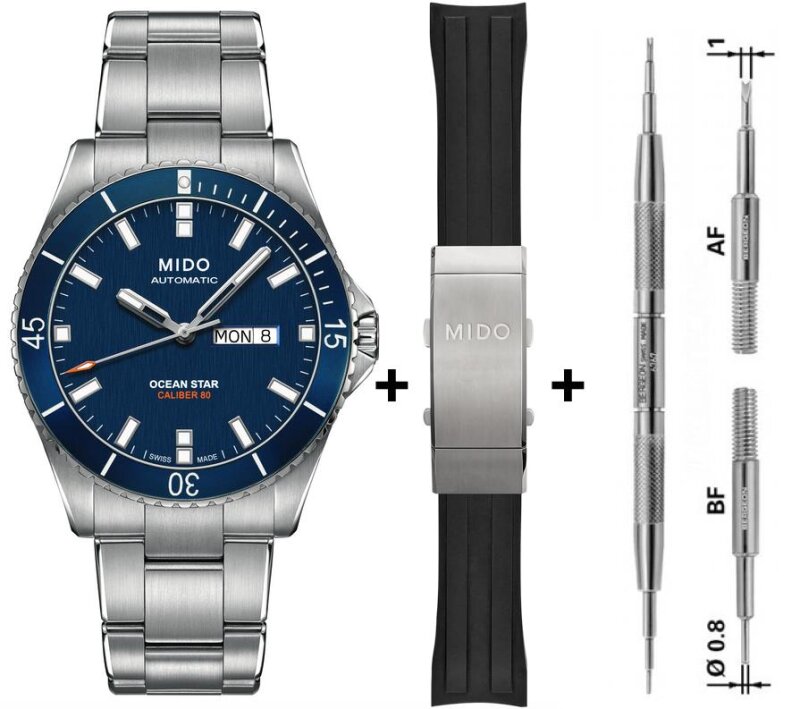 Mido Ocean Star Captain Automatik Herrenuhr Set M026.430.11.041.00