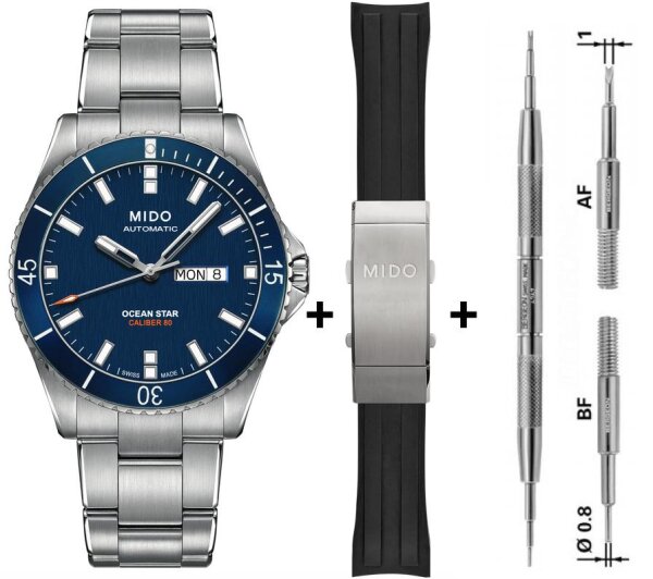 Mido Ocean Star Captain Automatik Herrenuhr Set...