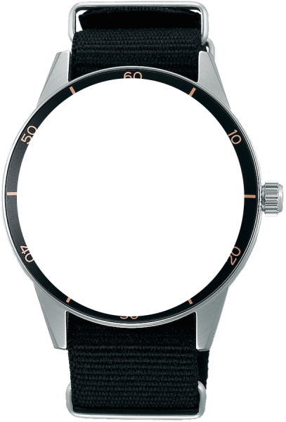 Seiko Textilband für diverse Modelle schwarz 20mm...