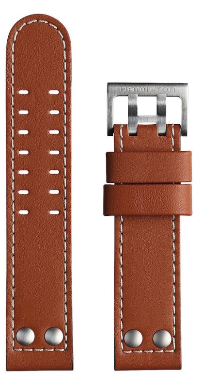 Hamilton Khaki X-Wind Lederband cognac 22mm H690.776.103