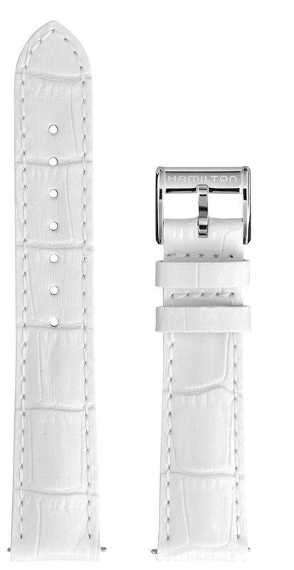 Hamilton Jazzmaster Lederband weiß 18/16mm H690.322.113