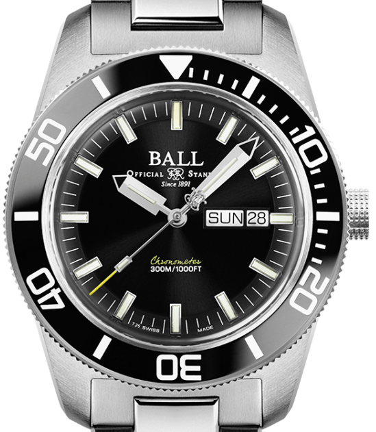 Ball Engineer Master II Skindiver Heritage Herrenuhr DM3308A-SCJ-BK