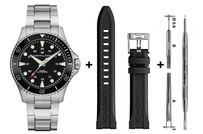 Hamilton Khaki Navy Scuba Automatik 43mm Set H82515130