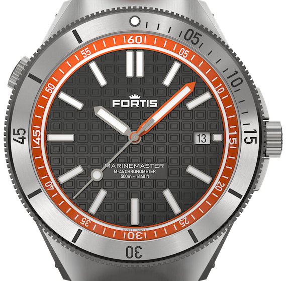 Fortis Marinemaster Amber Orange Kautschuk 44mm Automatik F8120013