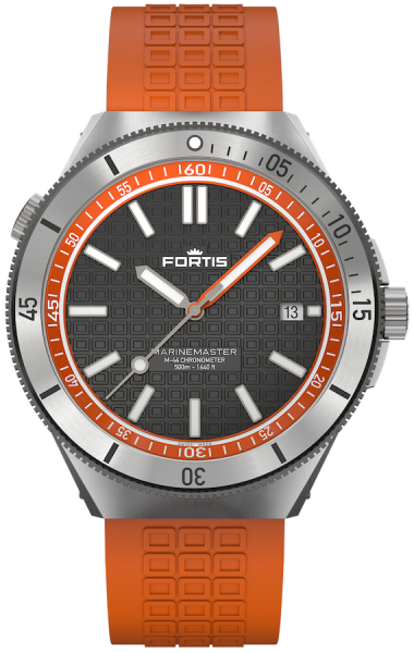 Fortis Marinemaster Amber Orange Kautschuk 44mm Automatik...