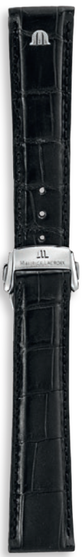 Maurice Lacroix Masterpiece Lederband schwarz inkl. Schliesse 21mm ML800-005061