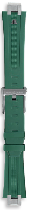 Maurice Lacroix Aikon Kautschukband grün inkl. Schliesse 24mm ML640-005030