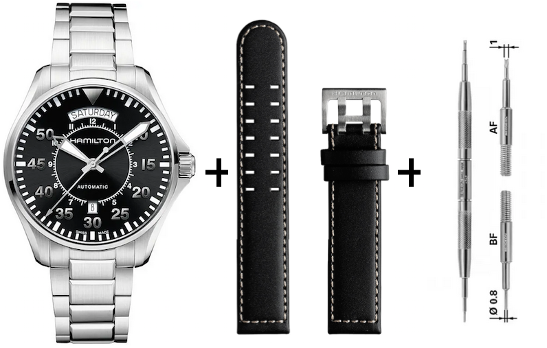 Hamilton Khaki Pilot Automatikuhr Day Date Set H64615135