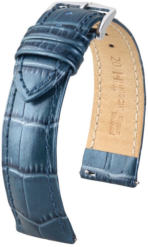 Hirsch Duke Metallic blau 20/18mm 01027180-2-20