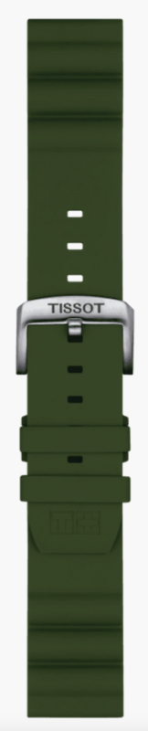 Tissot Silikonband grün 22mm für diverse Modelle T852047177
