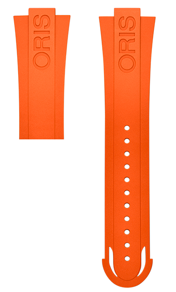 Oris Kautschukband orange ohne Schliesse 07 4 24 67NB