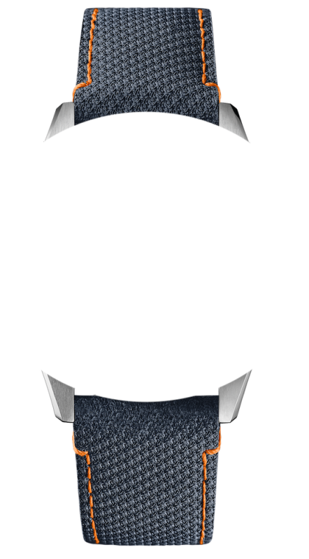 Mido Textilband blau 22mm M604017530