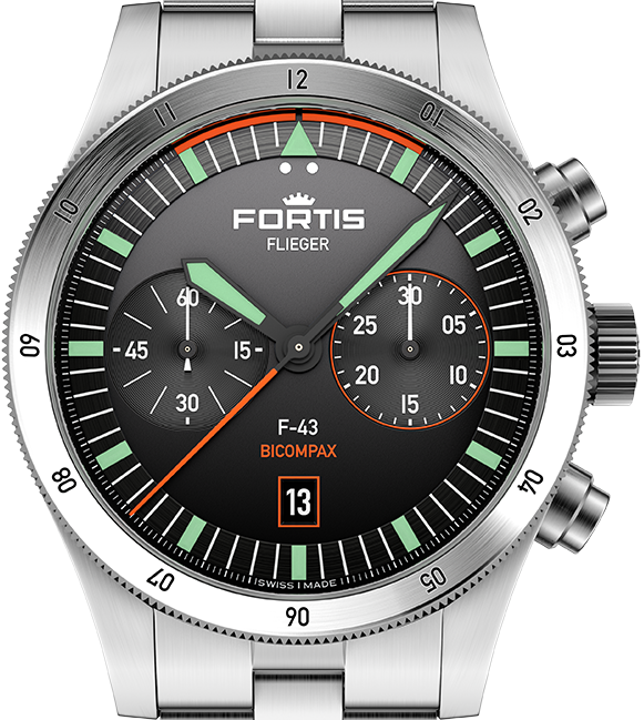 Fortis F-43 Flieger Bicompax Chrono F4240004 CPO