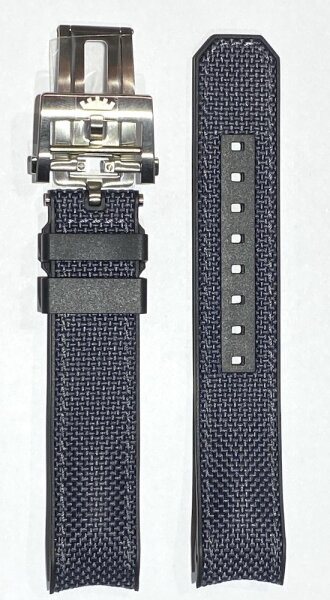 Fortis B-42 Fiber Gray Hybridband mit Faltschliesse 20mm...