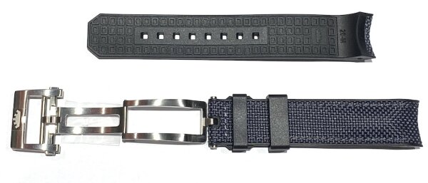 Fortis B-42 Fiber Gray Hybridband mit Faltschliesse 20mm...