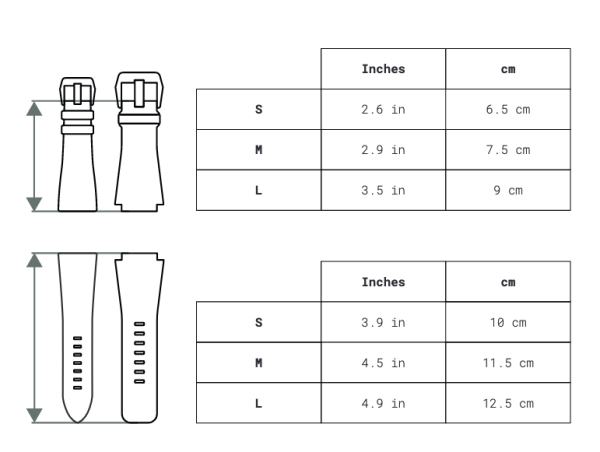 Bell & Ross Kautschukband grau 24mm B-P-024